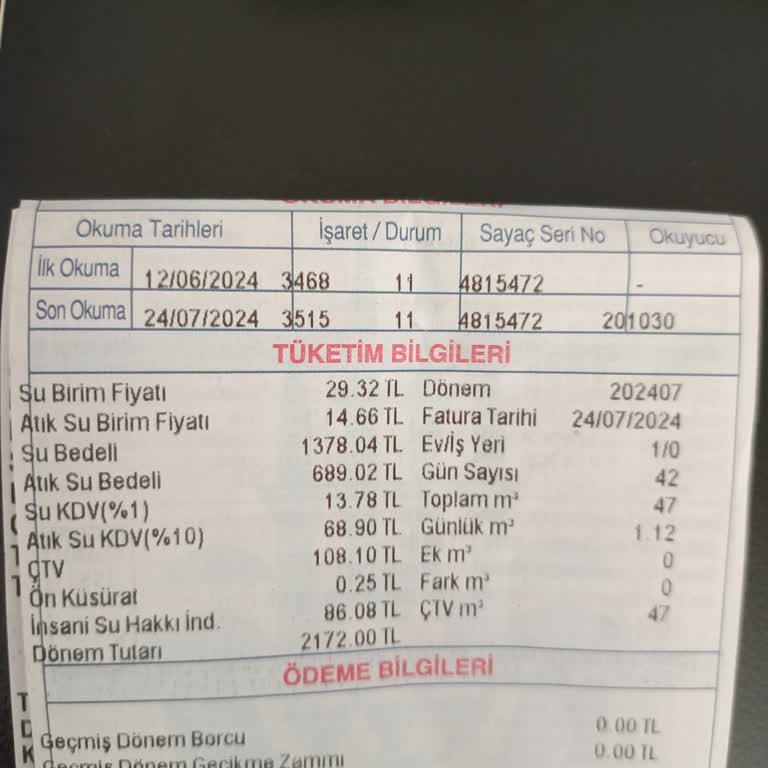 İBB-İstanbul Büyükşehir Belediyesi İSKİ Fahiş Fatura