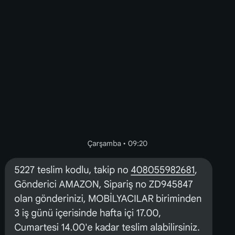 MNG Kargo Mobilyacılar Şubesi, Kargo Getirmeme Sorunu
