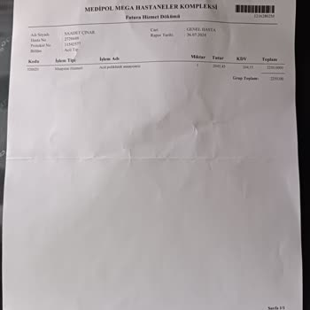Medipol Sağlık Grubu Acil Serviste Yüksek Ücret Talebi Ve Yetersiz Hizmet