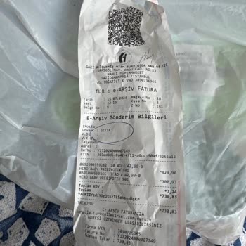 Getir Tarihi Geçmiş Ürün Gönderdi Ve Sorumluluk Almadı.