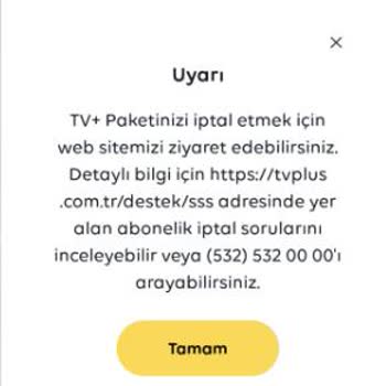 TV+ Paket Aboneliği İptal Olmuyor