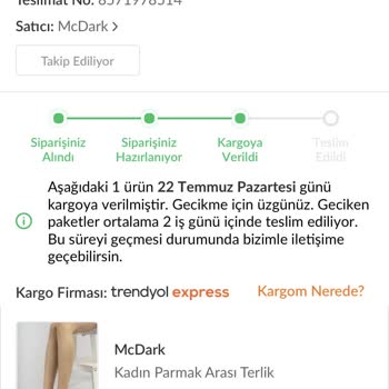 Trendyol Teslim Edilemeyen Sipariş