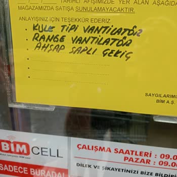 BİM Kumtel Vantilatörün Çalışanın Bize Biz Onu Çoktan Sattık Demesi