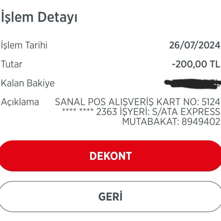 Tıkla Gelsin Hesabımdan Para Çekildi Fakat Ödeme Gerçekleştirilemedi Uyarısı
