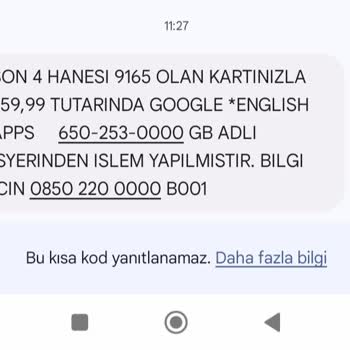 Google English Apss Tarafından İznim Olmadan Hesabımdan Para Çekildi