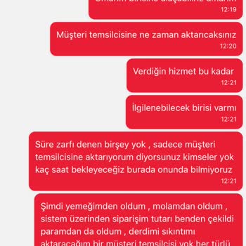 Tıkla Gelsin Müşteri Hizmetleri Sorunu