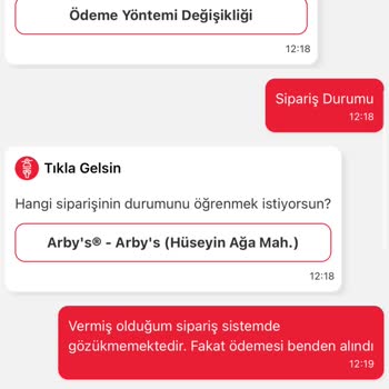 Tıkla Gelsin Müşteri Hizmetleri Sorunu