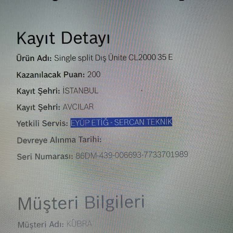 Bosch Klima Kurulumu Geç Tarihe Veriliyor