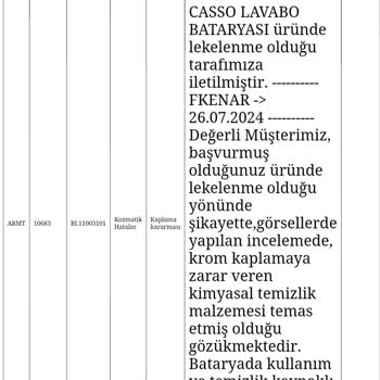 Bien Seramik Bien Markası Pişmanlığım Oldu.