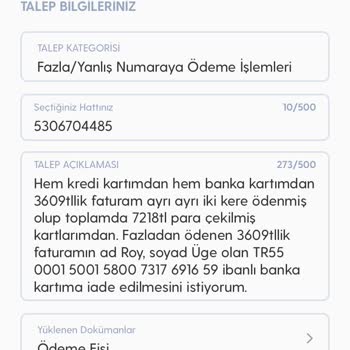 Turkcell Fazladan Aldığı Ödemeyi İade Yapılacak Deyip Yapmıyor