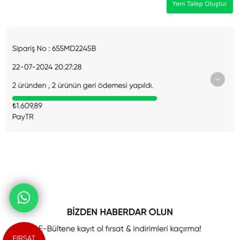 Oykuwear İade Şikayeti