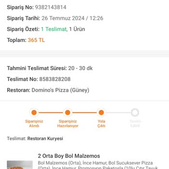Domino's Pizza Sanırım Sucuk Koymayı Unutmuşlar