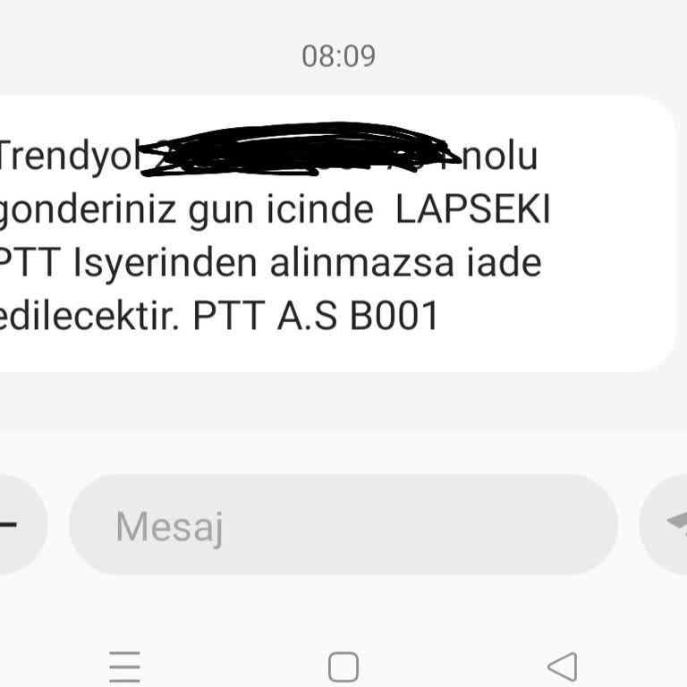 PTT Kargo PTT Geldi Kargomu Getirmedi Şubeden Al Diyor.