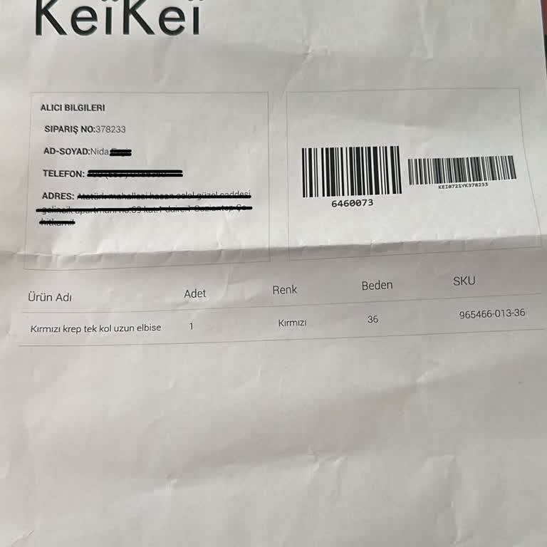 Keikei - İade Kabul Etmemesi Hk.