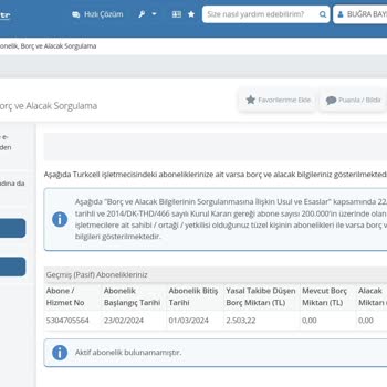 Turkcell Abonelik İptali Yapılmasına Rağmen İcra İşlemi
