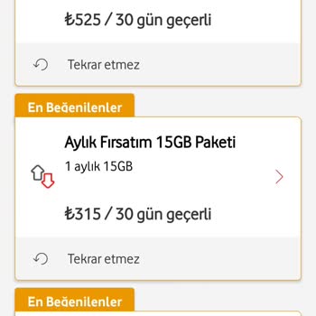 Vodafone Ek İnternet Paketi Fahiş Fiyat