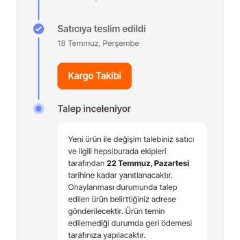 Hepsiburada İsteğime Cevap Vermiyorlar