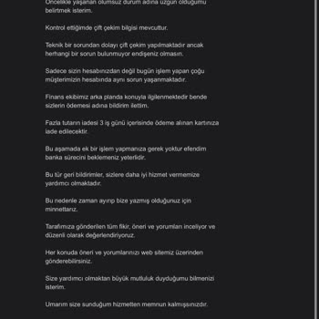 Amazon Siparişinde İki Kere Ödeme Alma Sorunu