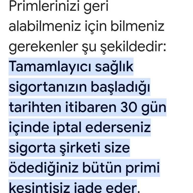 Sigortam.net Tamamlayıcı Sağlık Sigortası