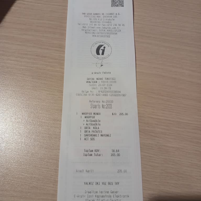 Burger King Eksik Yapılan Ürün Ellerinde Olmayan Ürün