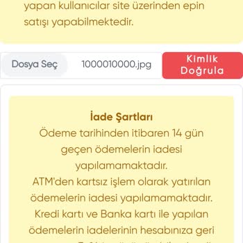 Oyuncu Market Kimlik Doğrulama Sorunu