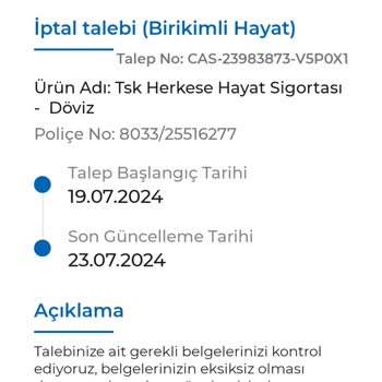 Anadolu Hayat Emeklilik Hayat Sigortası Ayrılma Dilekçesi Süreci