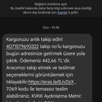 Aras Kargo Dağıtımda Olan Kargo Şubeye Götürmüş