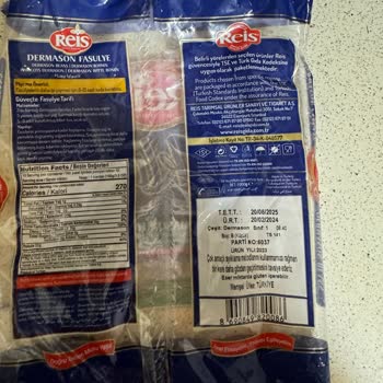 Reis Gıda Marka Kuru Fasulye Kalite Sorunu