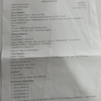 Arçelik Hep Hayal Kırıklığı