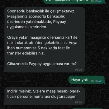 PayPay Organizasyon İş Başvurusu Şikayeti