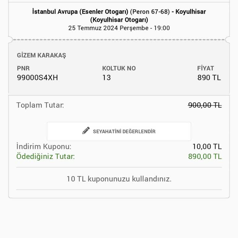 Esenler Otogarı Kalkışlı Rota Turizm Yolculuğumda Yaşadığım Sıkıntı