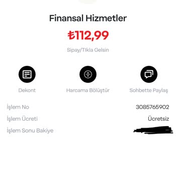 Tıkla Gelsin Paramı Çekip Siparişimi Oluşturmuyor