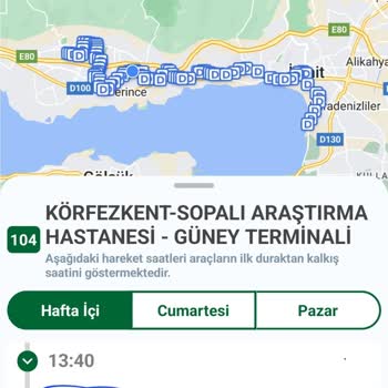 Kocaeli Büyükşehir Belediyesi 104 Numara Otobüsün Sorumsuzluğu