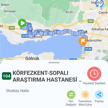 Kocaeli Büyükşehir Belediyesi 104 Numara Otobüsün Sorumsuzluğu