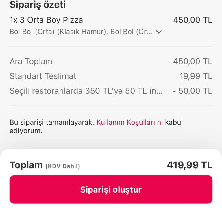 Yemeksepeti Kartımdan Fazla Ücret Çekildi