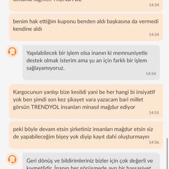 Trendyol'un Kuponumu Hiç Etmesi