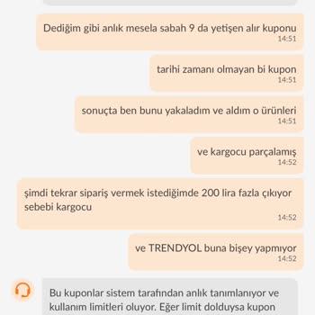 Trendyol'un Kuponumu Hiç Etmesi