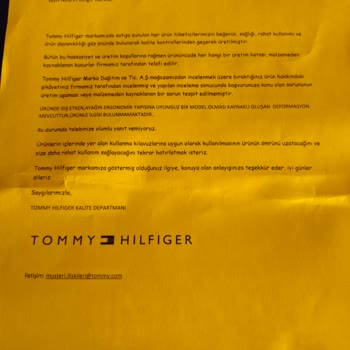 Tommy Hilfiger Boyner'den Şikayetçiyim Ayakkabımdaki Sorunu Kabul Etmiyor