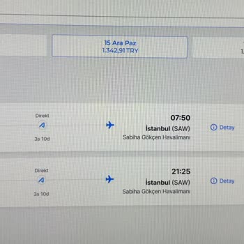 Ajet Havayolu Web Sitede Seçtiğim Uçuşla Ödeme Yaptığım Uçuş Farklı