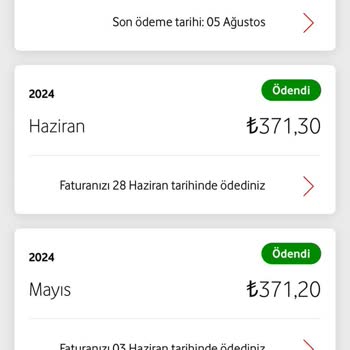 Vodafone Tarife Değişikliği Zammı