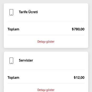 Vodafone Tarife Değişikliği Zammı
