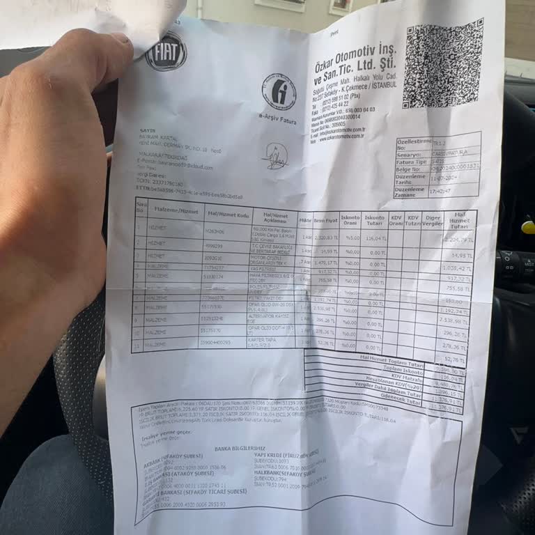 Fiat İstanbul Küçükçekmece Yetkili Servis Deneyimi