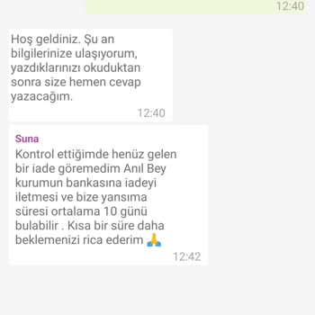Getir Para İadesi Yapmıyor