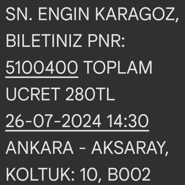 Yeni Aksaray Otobüs Firmasından Şikayetçiyim