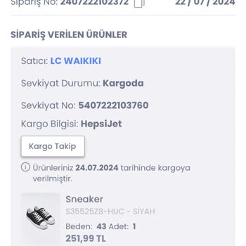 LC Waikiki Defolu Ve Yanlış Ürün Gönderiyor