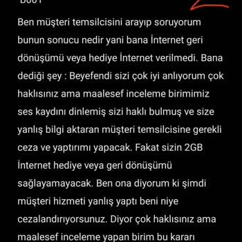 Türk Telekom T. Telekom Müşteri Temsilcisi Yanlış Bilgi Veriyor.