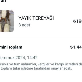 Bk Gıda (Konya) Tereyağı İle Alakası Olmayan Ürün Hakkında