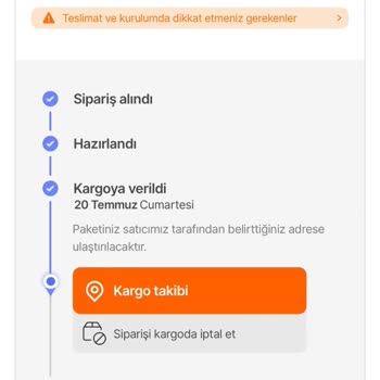 Hepsijet Sipariş Ortada Yok