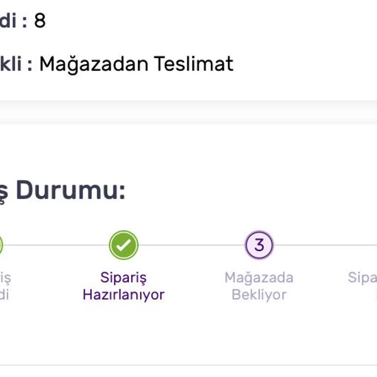 Gratis Sipariş Günlerdir Hazırlanıyor