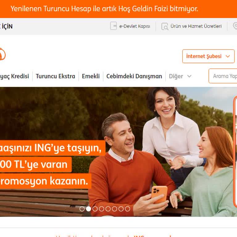 ING Müşteri Temsilcisine Bağlanmak
